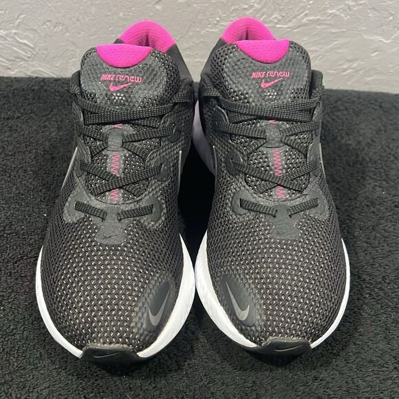 🔥🔥NIKE Renew Run Running Shoes Sneakers Black/Hot Pink Women Sz 11 - PERFECT - Picture 5 of 13
